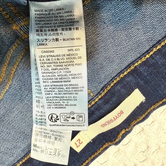 new NWOT Levi's Boyfriend 27 mid high rise stretch jeans J2 3054 - Picture 6 of 13